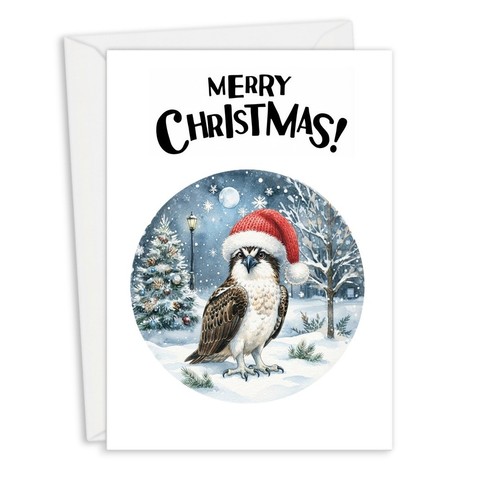Watercolour osprey christmas - watercolour,