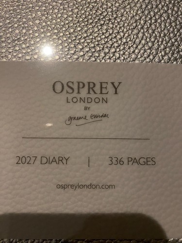 Osprey london diary silver - london,