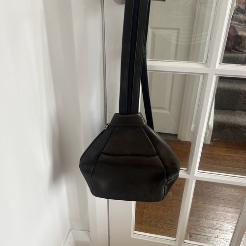 Black leather osprey small - leather,