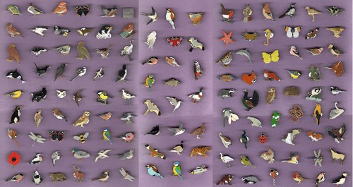 Rspb pin badges want the - -,