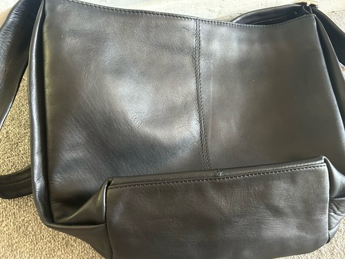 Osprey black leather - black, large