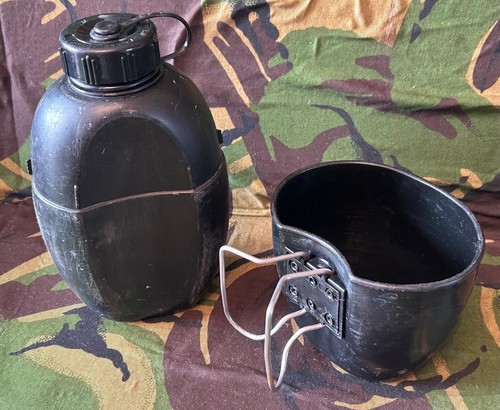 British army water bottle and - water,