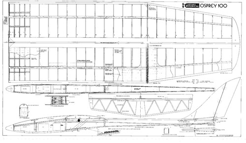 Osprey 100 glider - , plan