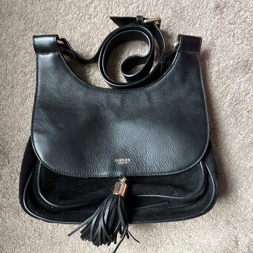Osprey black leather suede - leather,