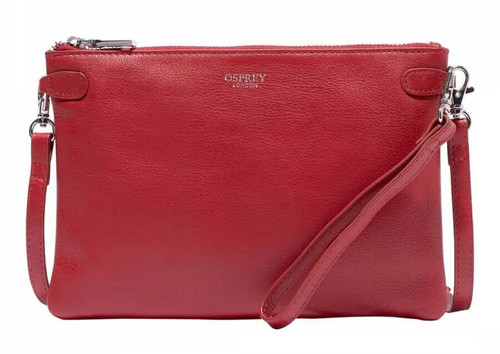 Crossbody handbag red leather - crossbody,
