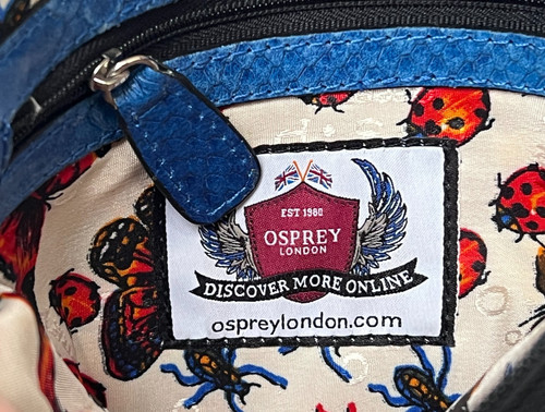 Osprey blue real leather - blue,